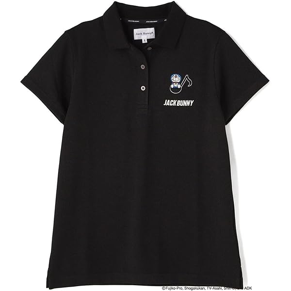 新品未使用品 ジャックバニー　長袖ポロシャツ　レディース ブラック ジャックバニー JB フロントライン長袖ポロシャツ レディース